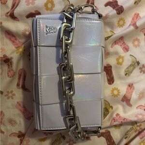 Steve Madden Iridescent Lavender Clutch